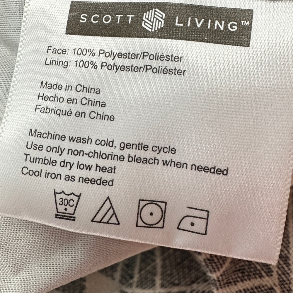 (2) OVER 5# Scott Living 50 x 84 Blackout Tab Top Curtain panels - Picture 14 of 15